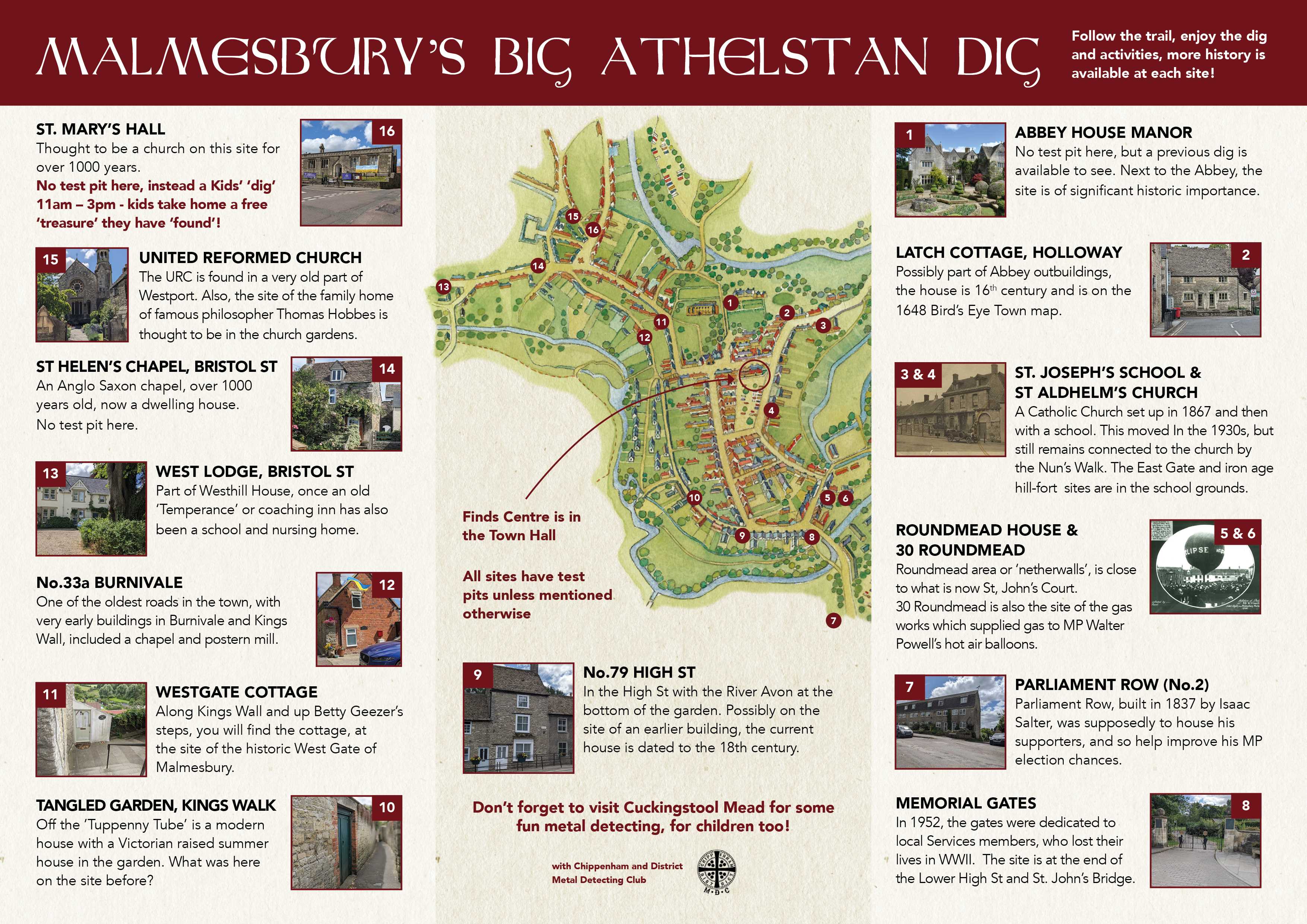 Malmesbury's Big Athelstan Dig Sites Revealed